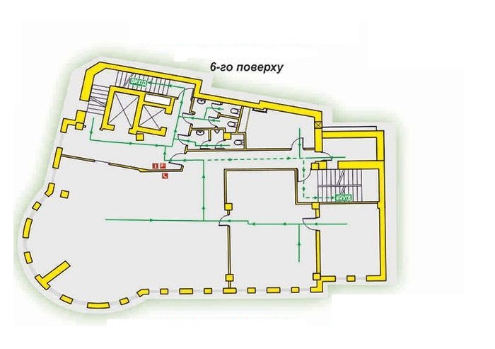 Аренда офиса в БЦ ул.Саксаганского м.Олимпийская 260 кв.м.