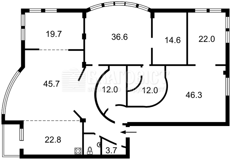 Сдается квартира 280 м2 ул. Тургеневская 28А