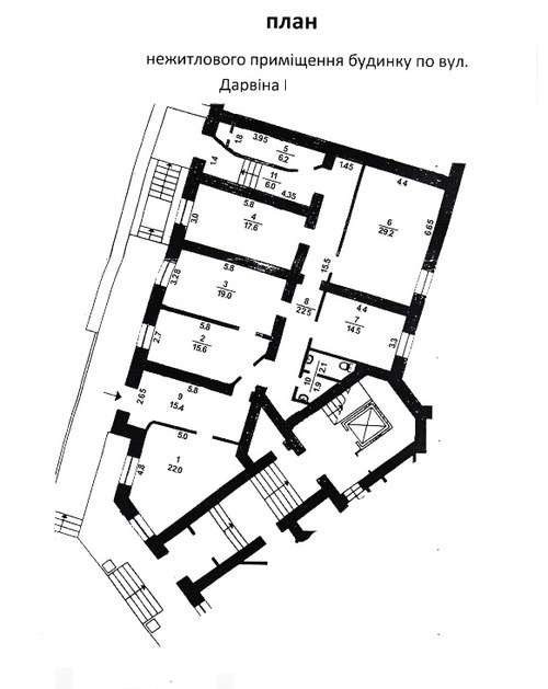 Аренда офис ул.Дарвина,1 (170кв.м.)
